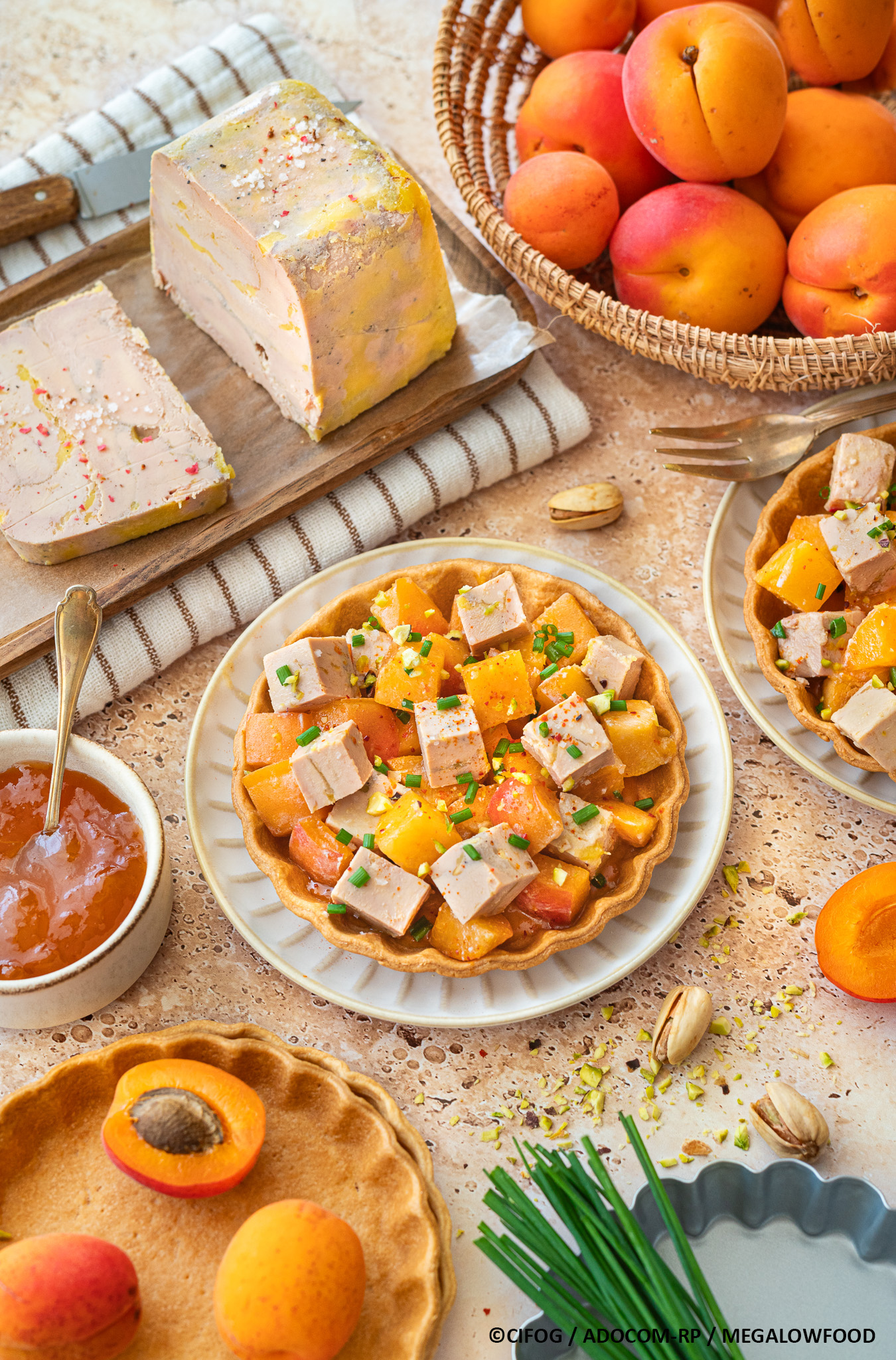 Tartelettes tartare Foie Gras abricots ©CIFOG - ADOCOM-RP - Megalowfood web