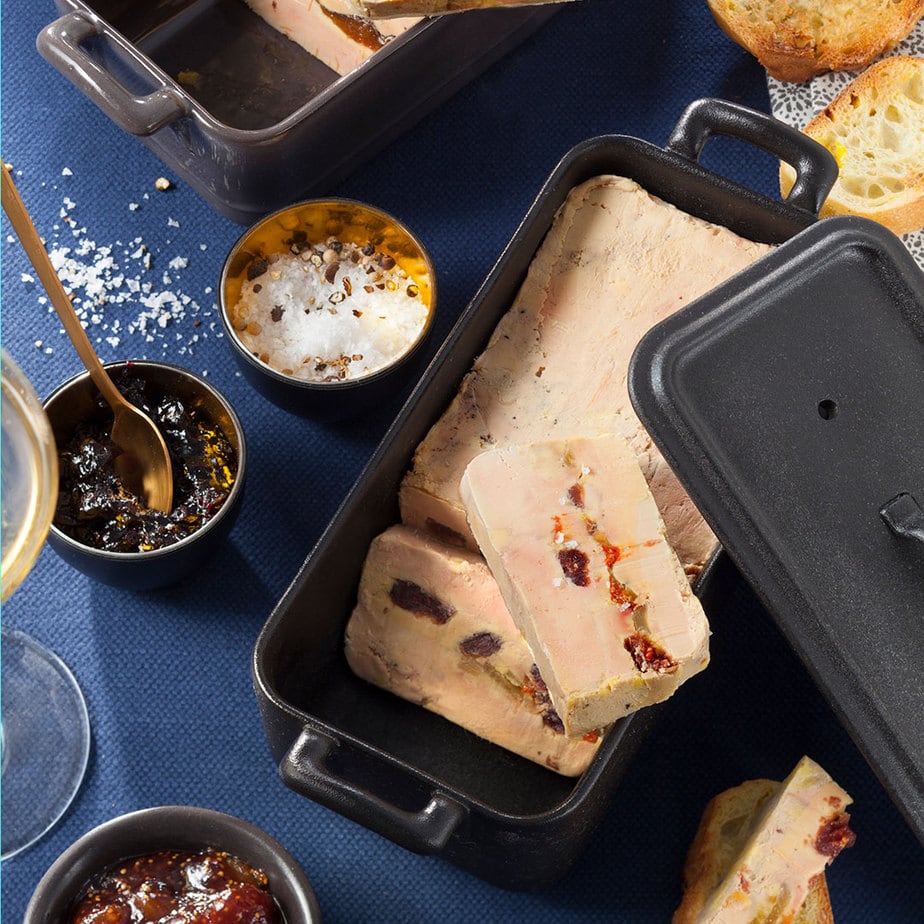 Terrine de Foie Gras aux pruneaux et abricots mœlleux