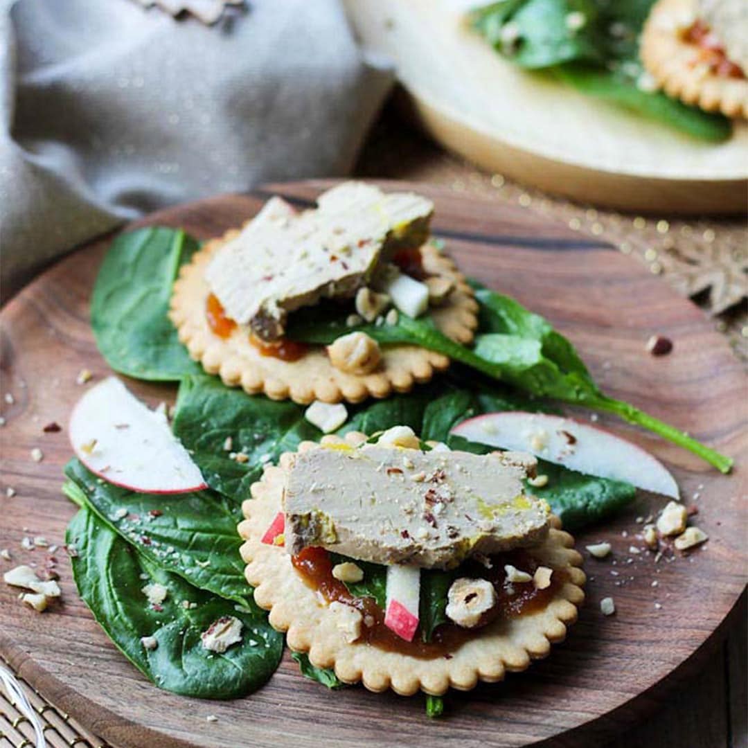Tartes fines au Foie Gras & chutney de poire