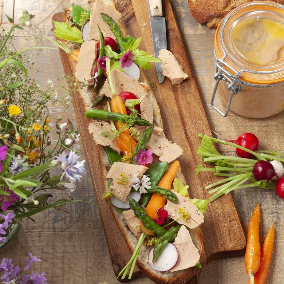 La tartine de Foie Gras aux saveurs de Printemps