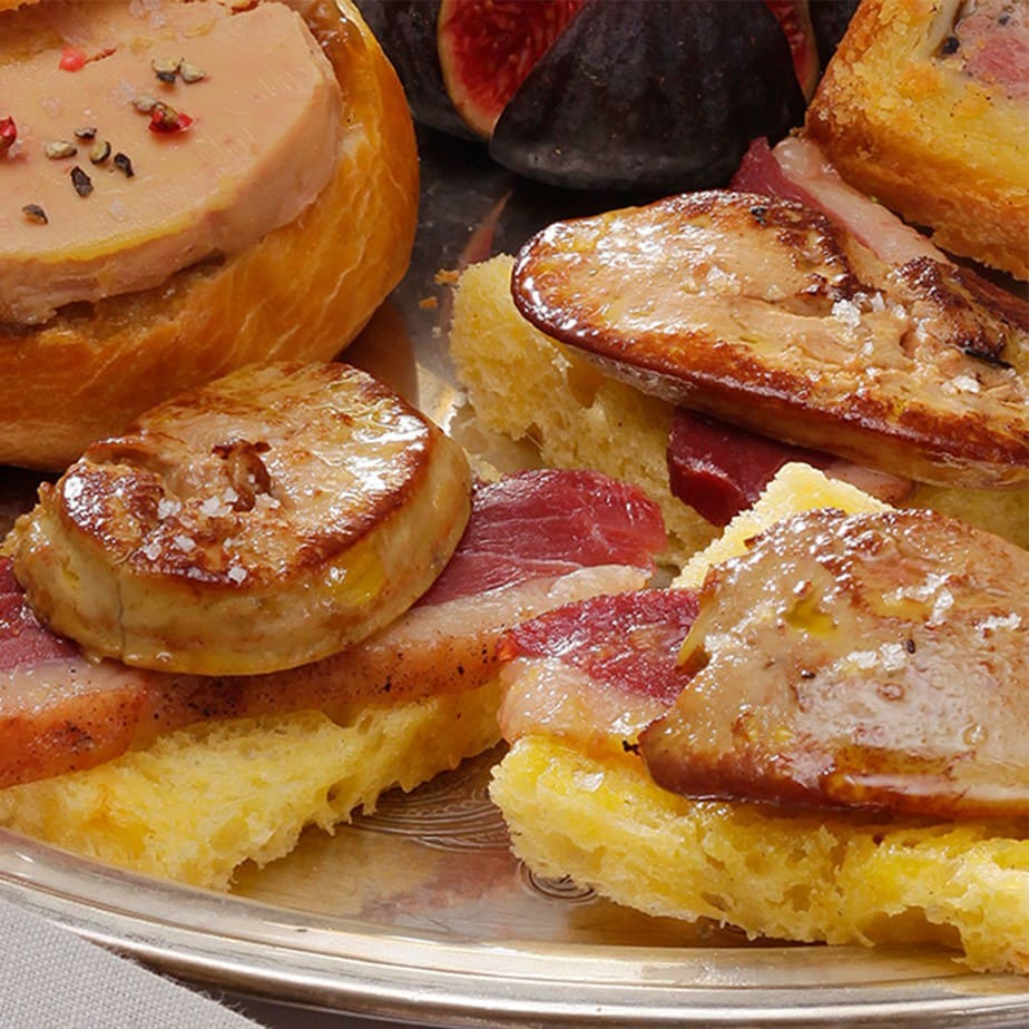 Les bouchées de Foie Gras poêlé et Magret