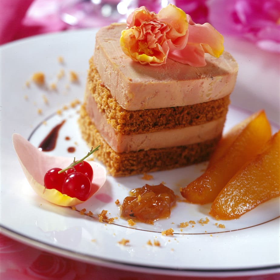 Millefeuille de Foie Gras en pain d&rsquo;épices