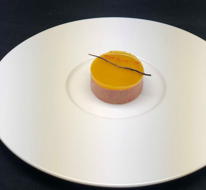 Délice de Foie Gras, vanille, mangue, fruit de la passion