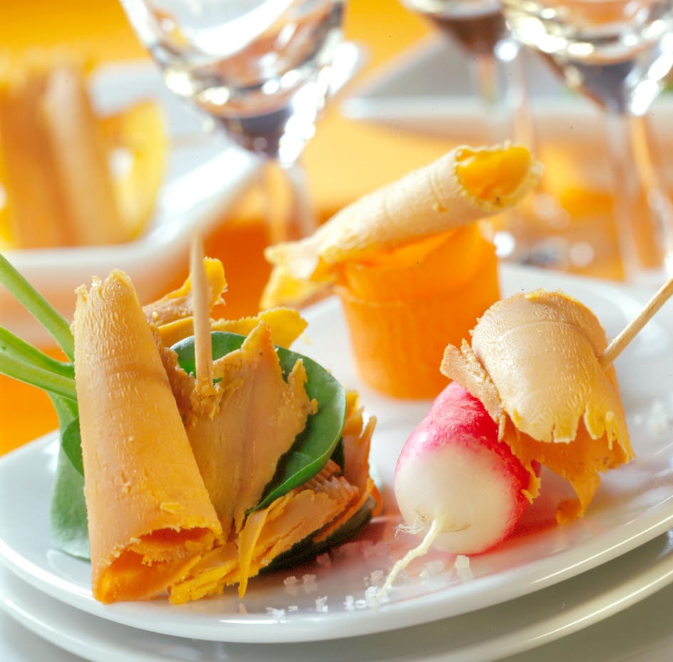 La farandole de légumes et fruits au Foie Gras
