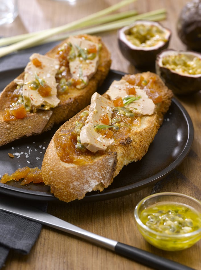 La Tartine Croustillante de Foie Gras sur Pâte de Coings par Geneviève Bellet, Meilleur Ouvrier de France Primeur