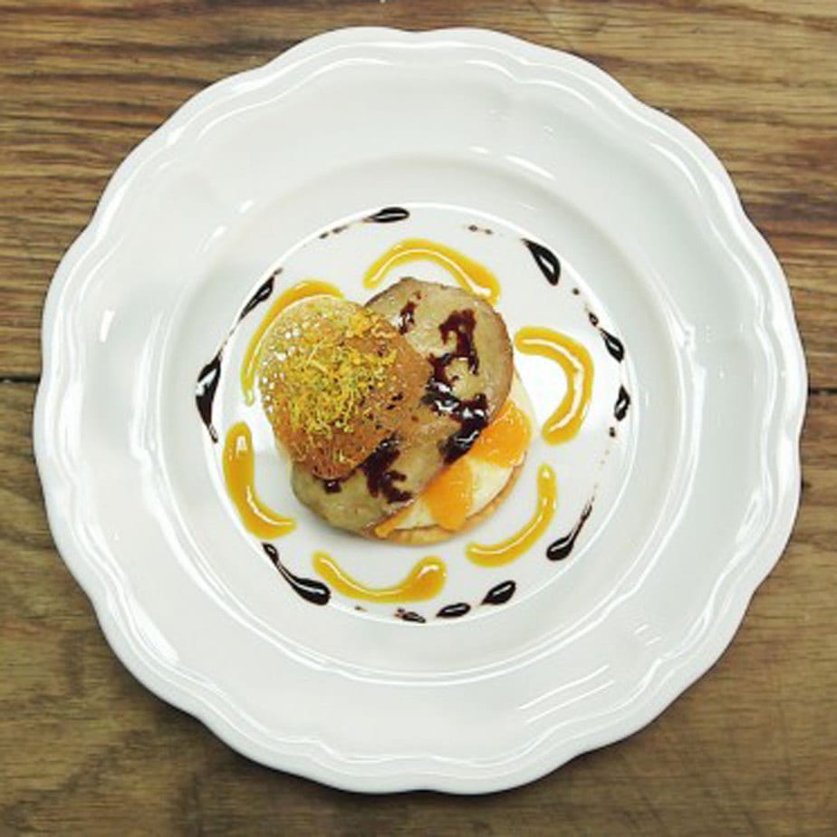 Foie Gras poêlé au vin rouge