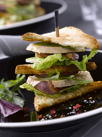 Le « club sandwich » Foie Gras et Magret