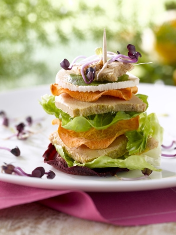 Le « Club Sandwich » au Foie Gras et fraîcheur potagère