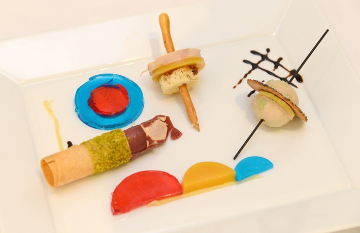 Trilogie de Foie Gras style Kandinsky